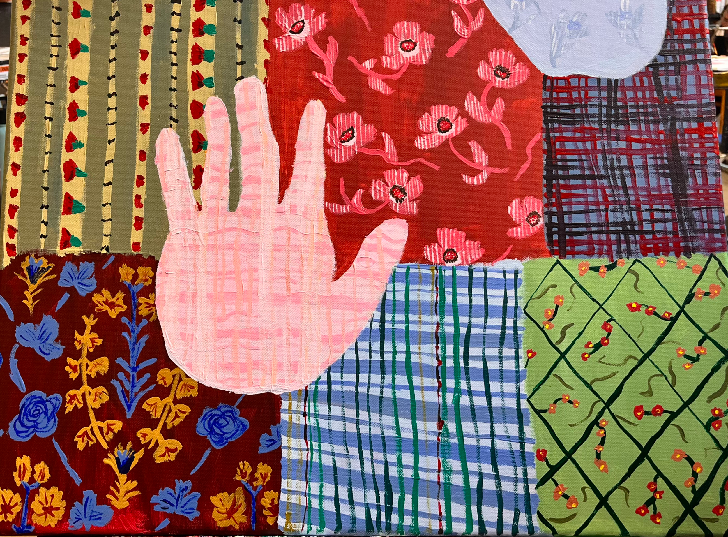 Touching Fabric